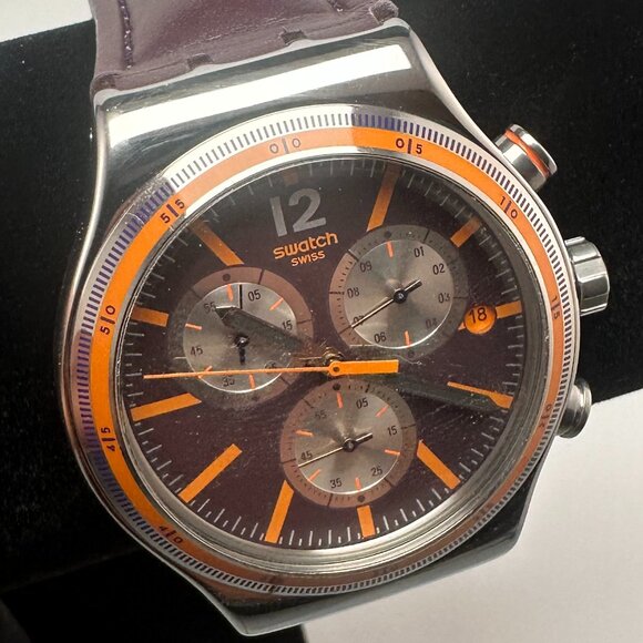 Swatch Irony PRISIONER Chronograph Watch YVS413 43 - Picture 2 of 10